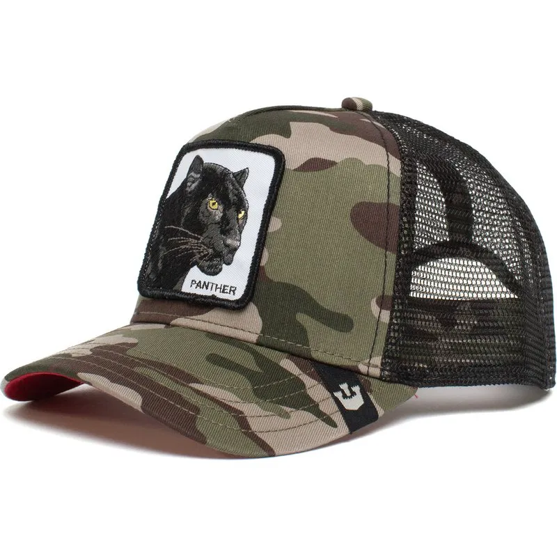 Gorra Animales GOORIN BROS  rejilla y ajustable TRUCKER Panther Camo Pantera camuflaje