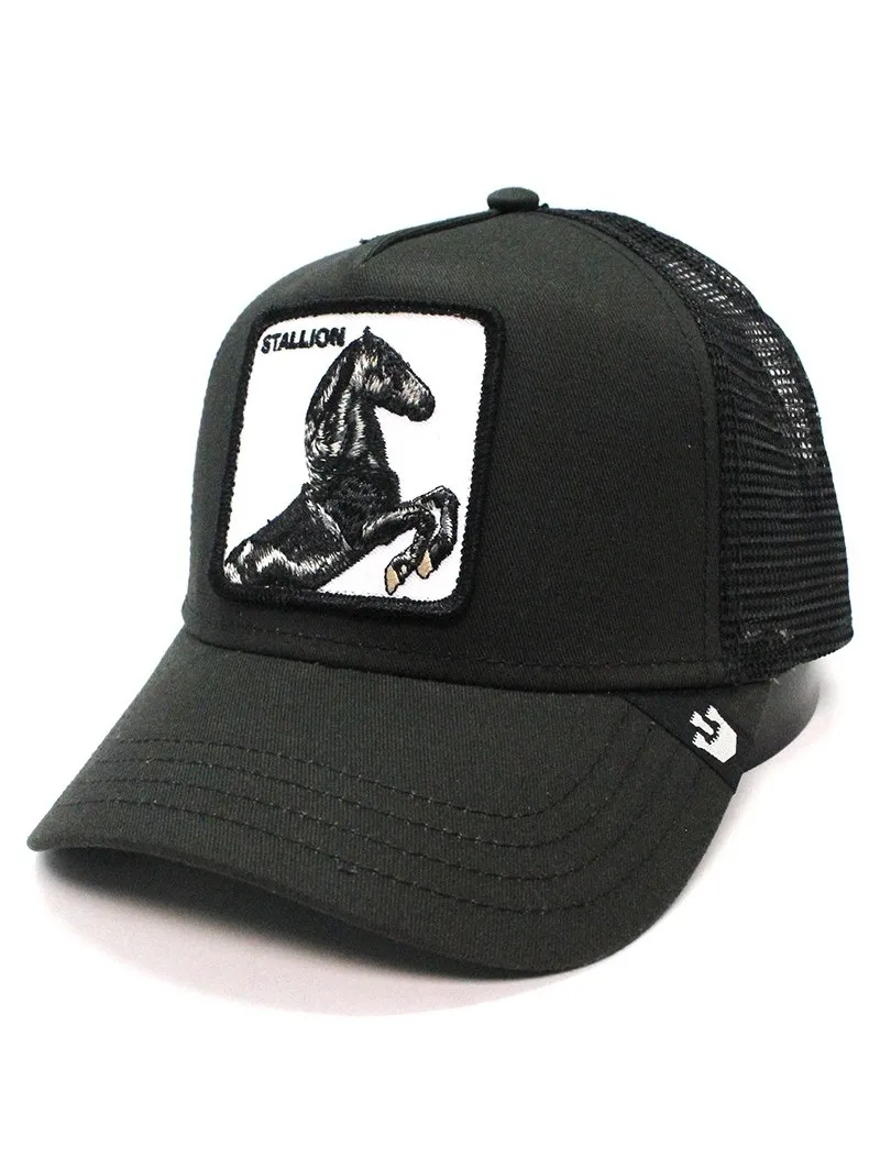 Gorra animales GOORIN BROS Trucker rejilla/ajustable Horse Stallion Black caballo negra