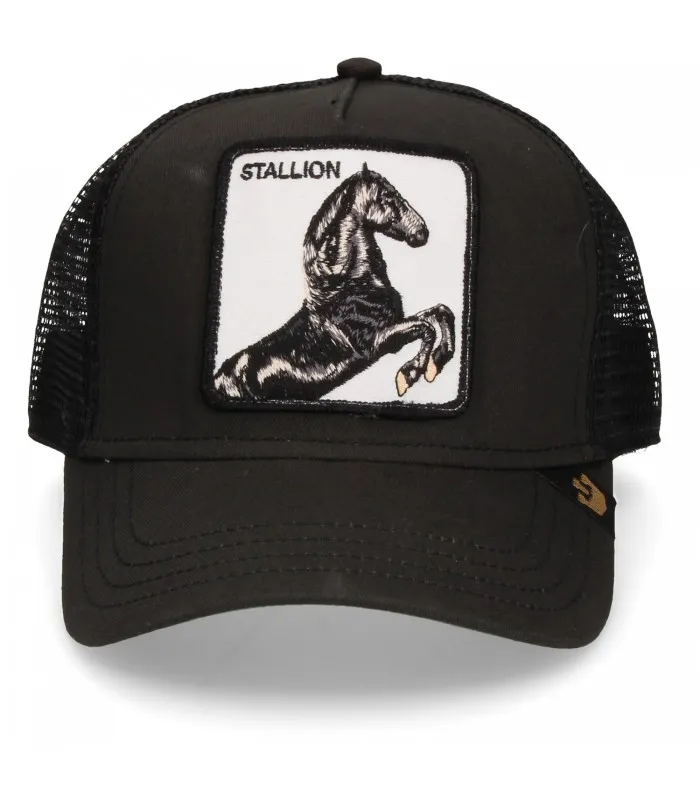 Gorra animales GOORIN BROS Trucker rejilla/ajustable Horse Stallion Black caballo negra