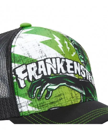 Gorra CAPSLAB rejilla y ajustable Trucker Monster Frankenstein Negro y verde