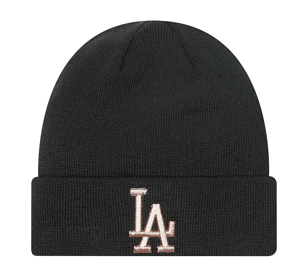 gorra New Era Metallic Logo Cuff MLB Los Angeles Dodgers - Black - women´s