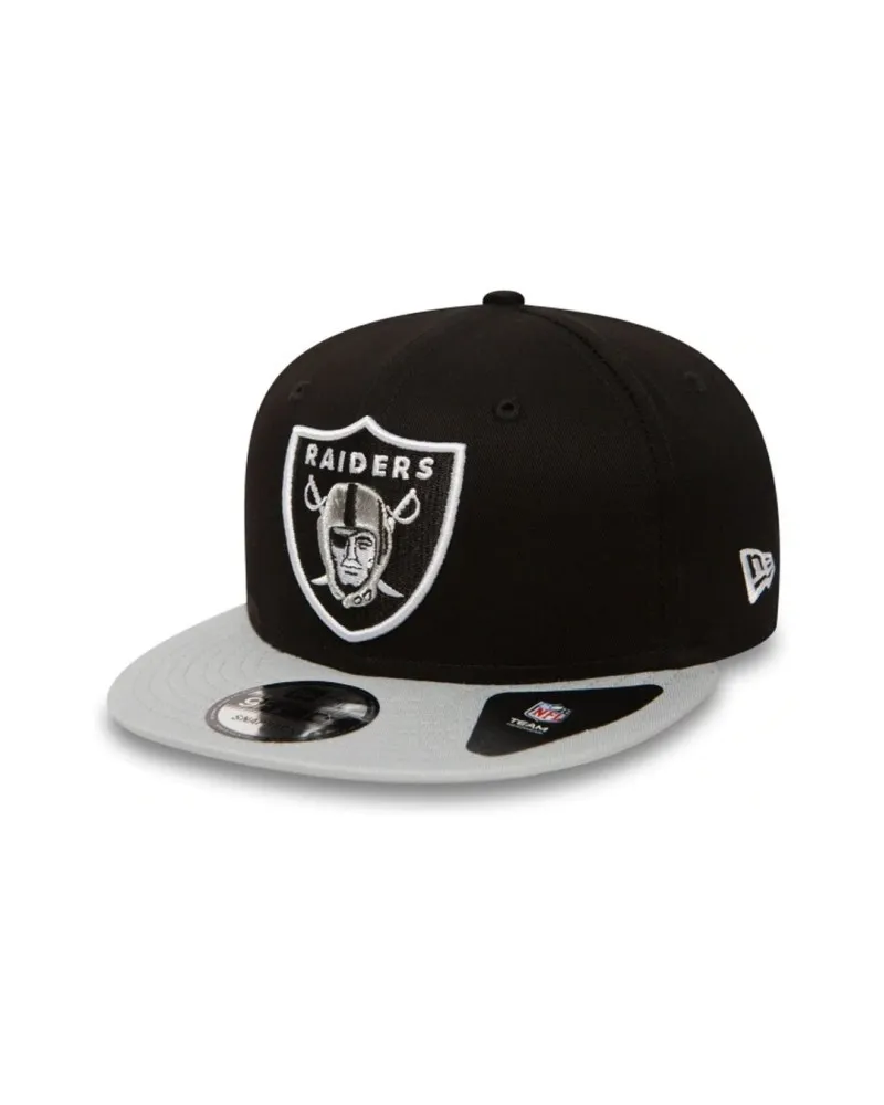 Gorra new era negra raiders nfl cotton block lasrai