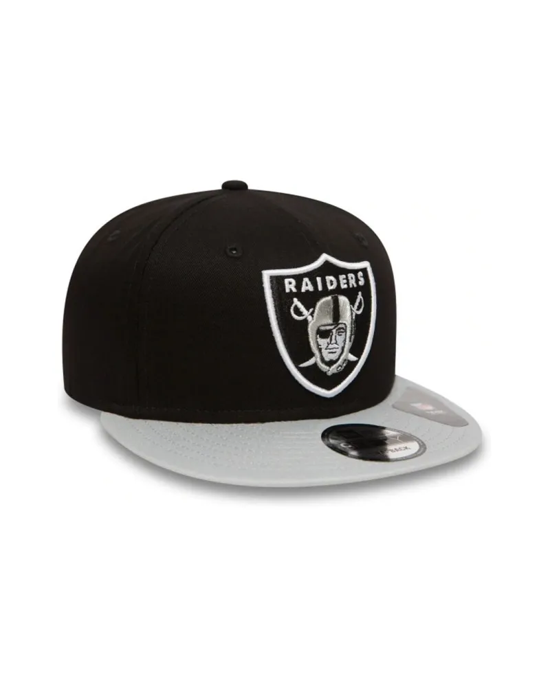 Gorra new era negra raiders nfl cotton block lasrai