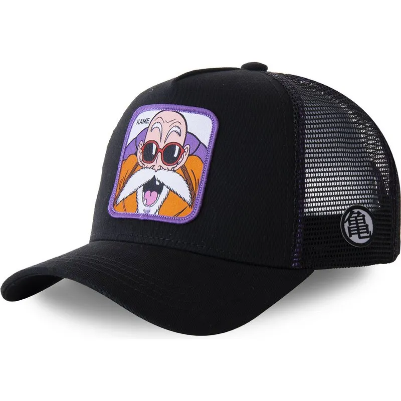 Gorra superheroes CAPSLAB Trucker Master Master Roshi KAMC Dragon Ball negra