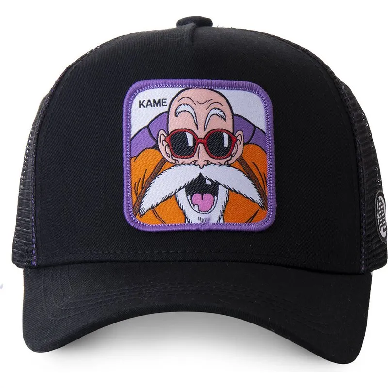 Gorra superheroes CAPSLAB Trucker Master Master Roshi KAMC Dragon Ball negra