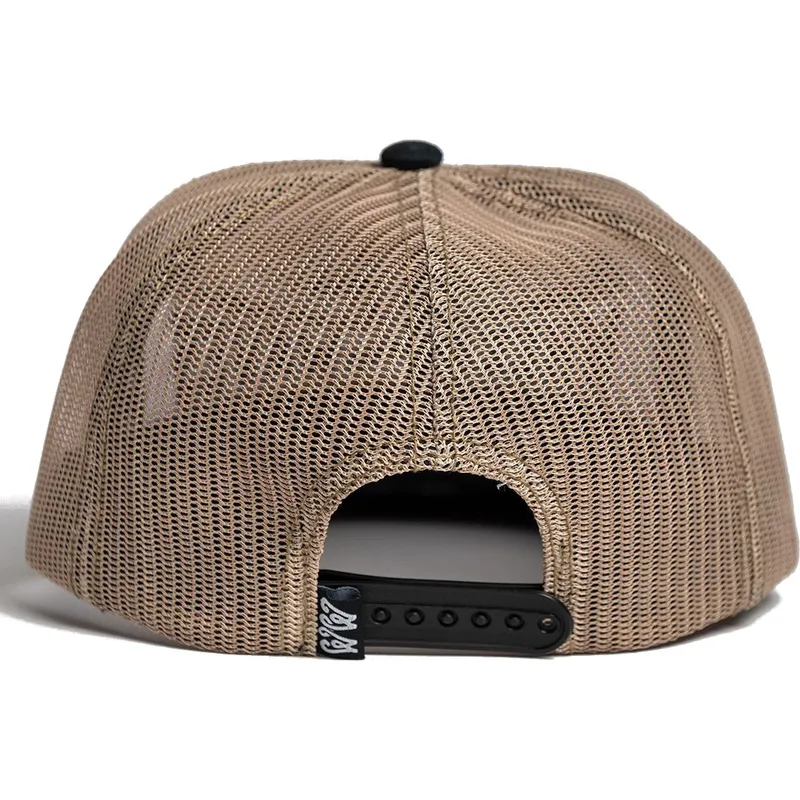 Gorra trucker plana blanca, negra y dorada Spitfire Gold WW19 de Wheels And Waves