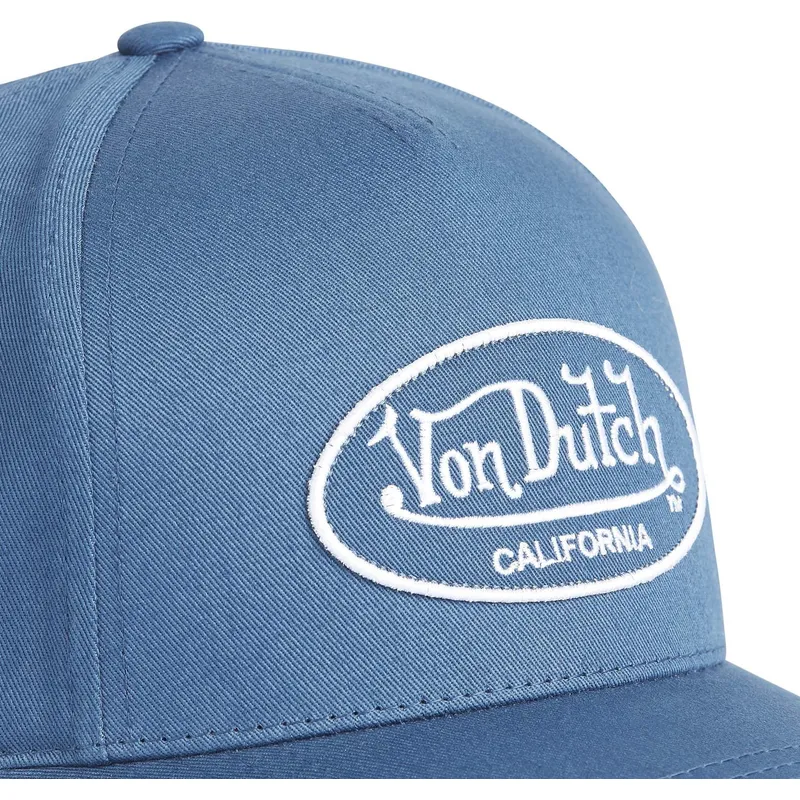 Gorra Von Dutch KUSTOM KULTURE rejilla y ajustable con impreso frontal ref-VD/0/CAS1/LOF/C5 Azul intenso