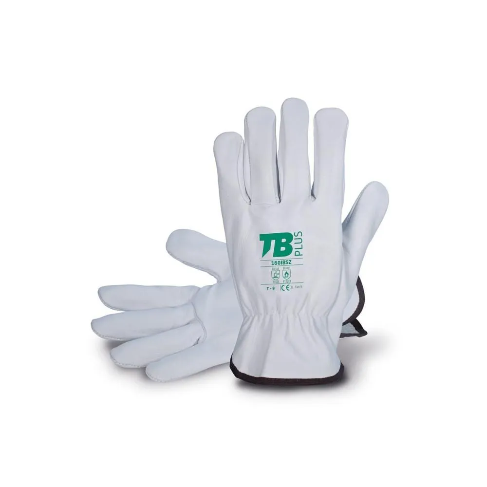 Guantes de trabajo Tomas Bodero 160IBSZ piel flor vacuno Pack 10 unidades