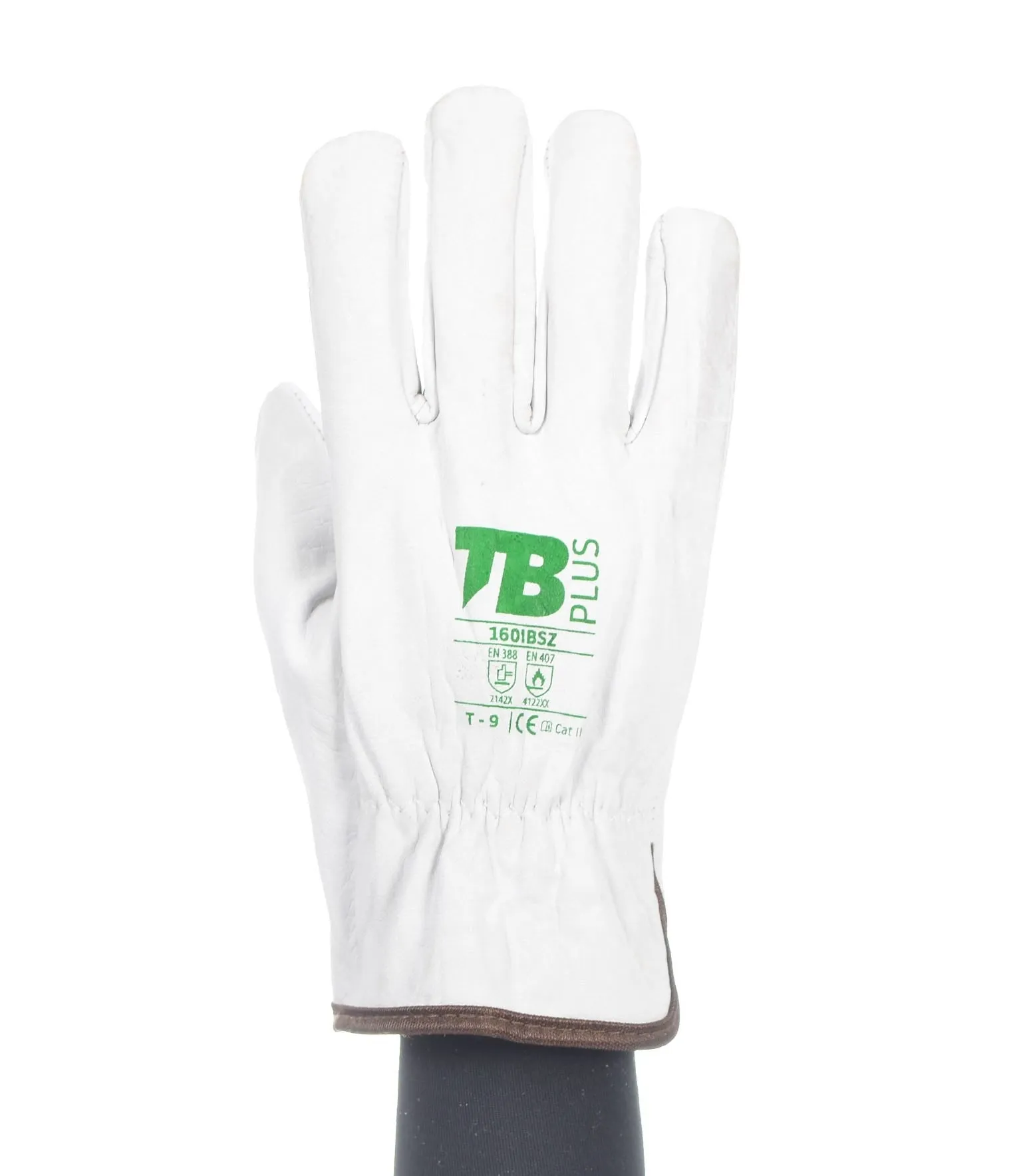 Guantes de trabajo Tomas Bodero 160IBSZ piel flor vacuno Pack 10 unidades