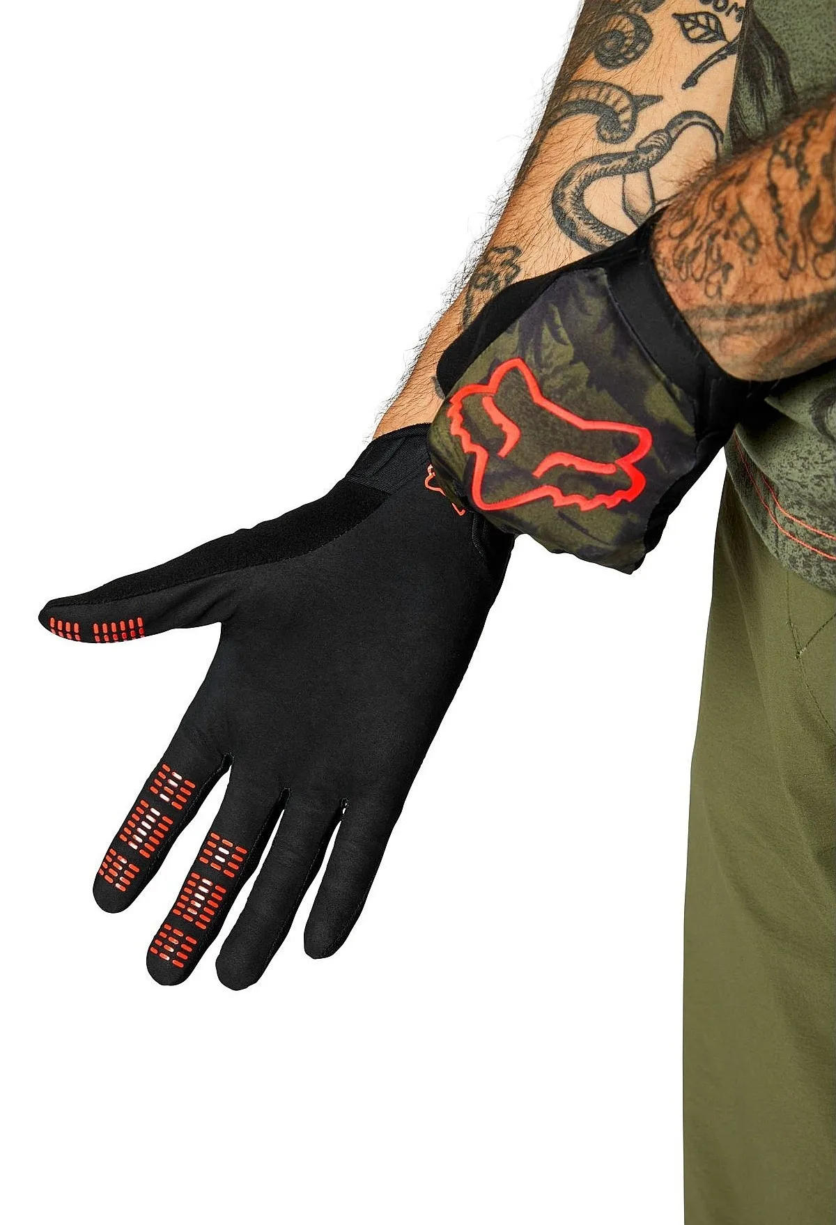 guantes Fox Flexair Ascent - Olive Green - men´s