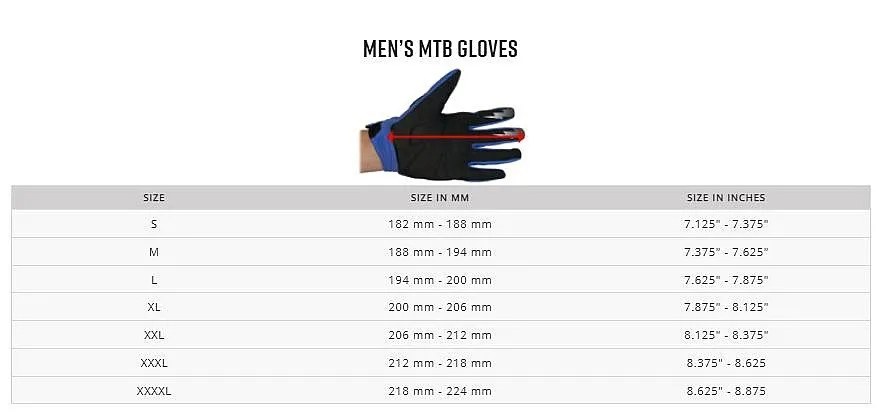 guantes Fox Flexair - Black - men´s