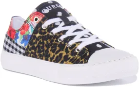 Guess Pranze Zapatillas de deporte sintéticas con cordones para mujer en multicolor