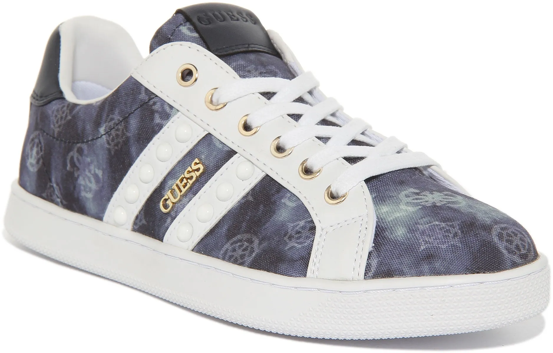 Guess Relka2 Zapatillas de deporte sintéticas con cordones para mujer en denim