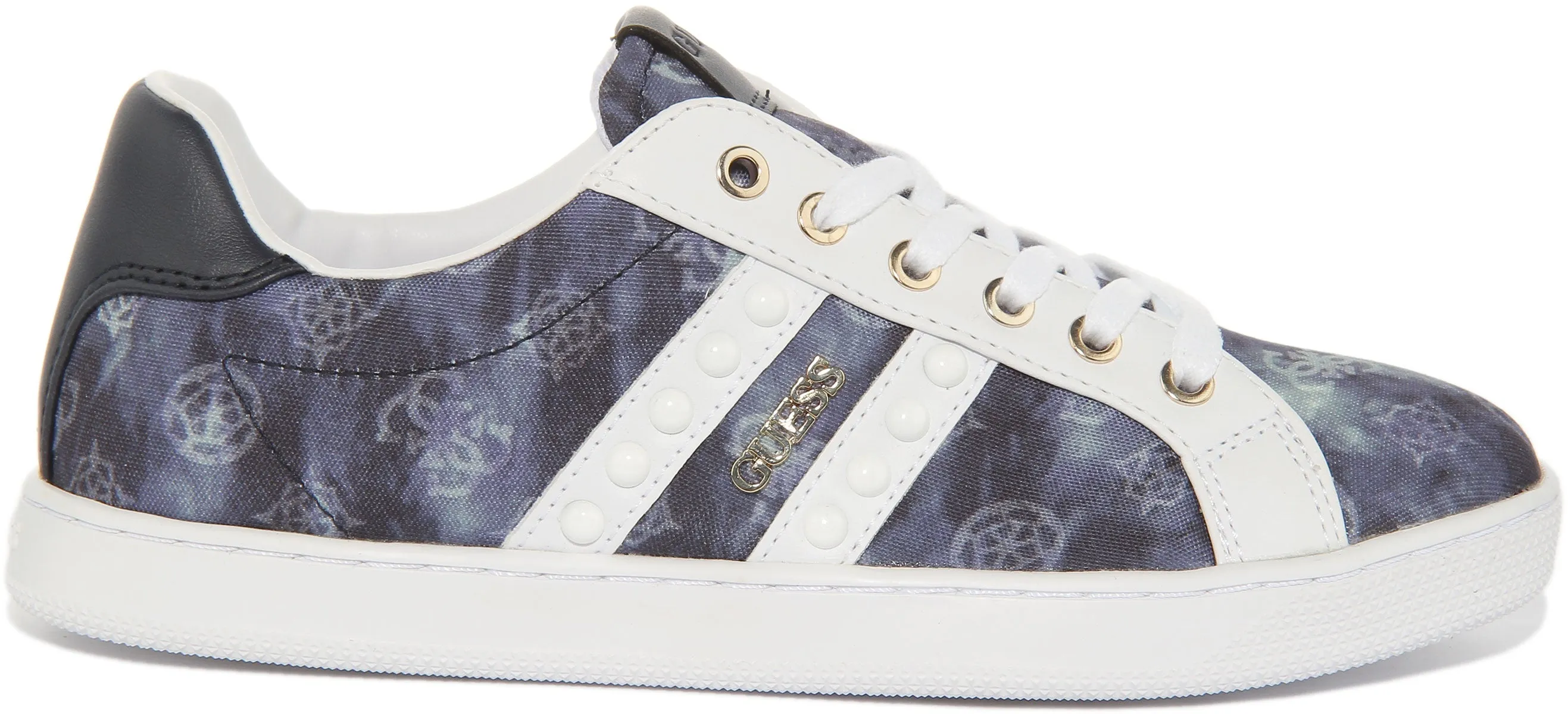 Guess Relka2 Zapatillas de deporte sintéticas con cordones para mujer en denim