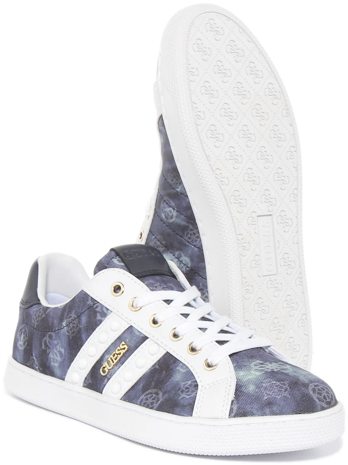 Guess Relka2 Zapatillas de deporte sintéticas con cordones para mujer en denim