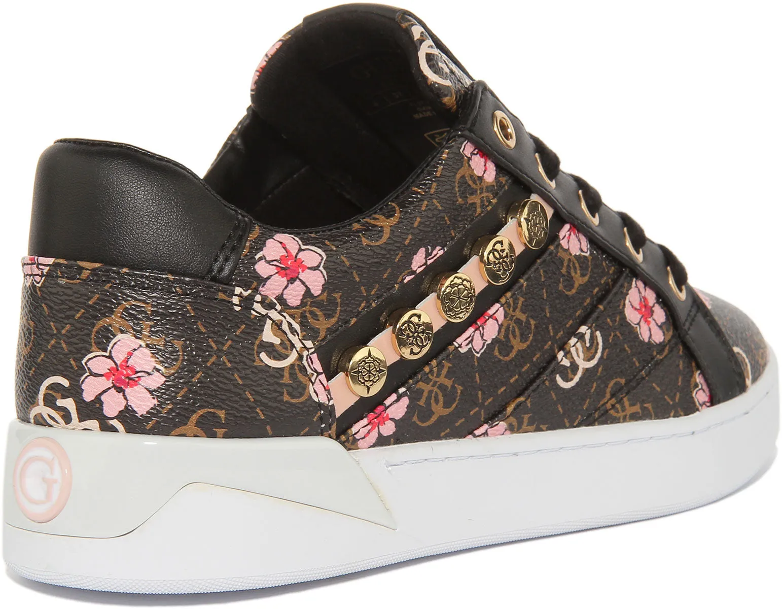 Guess Roxo Zapatillas de deporte sintéticas con cordones para mujer en floral