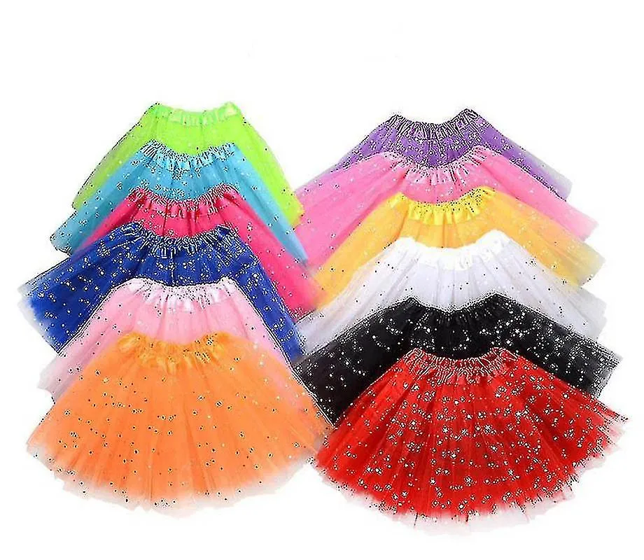 Halloween Mujeres Kid Mesh Tutu Tul Falda Cosplay Corto Falda-r