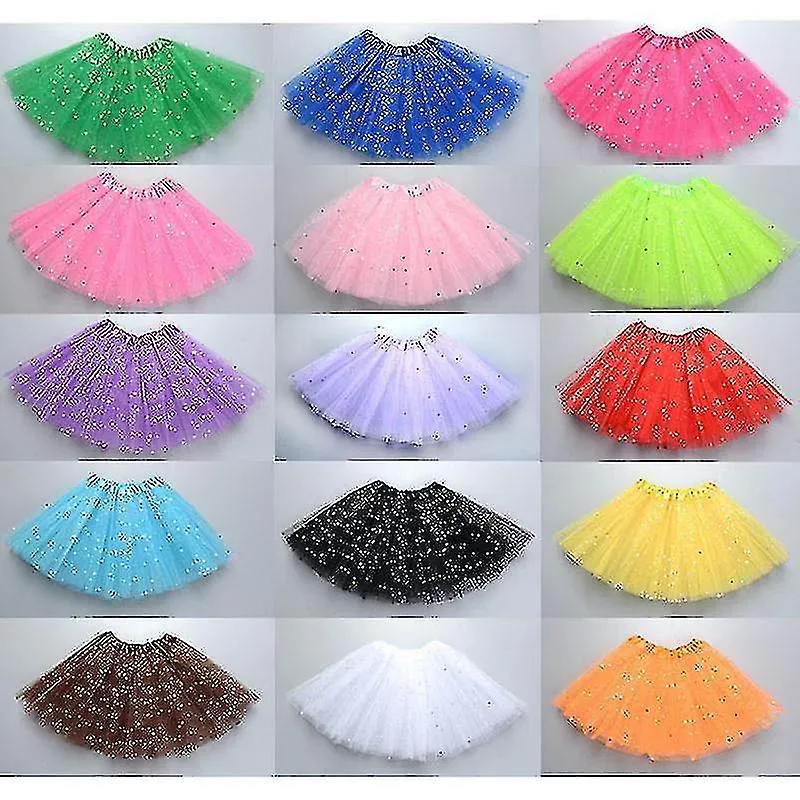 Halloween Mujeres Kid Mesh Tutu Tul Falda Cosplay Corto Falda-r