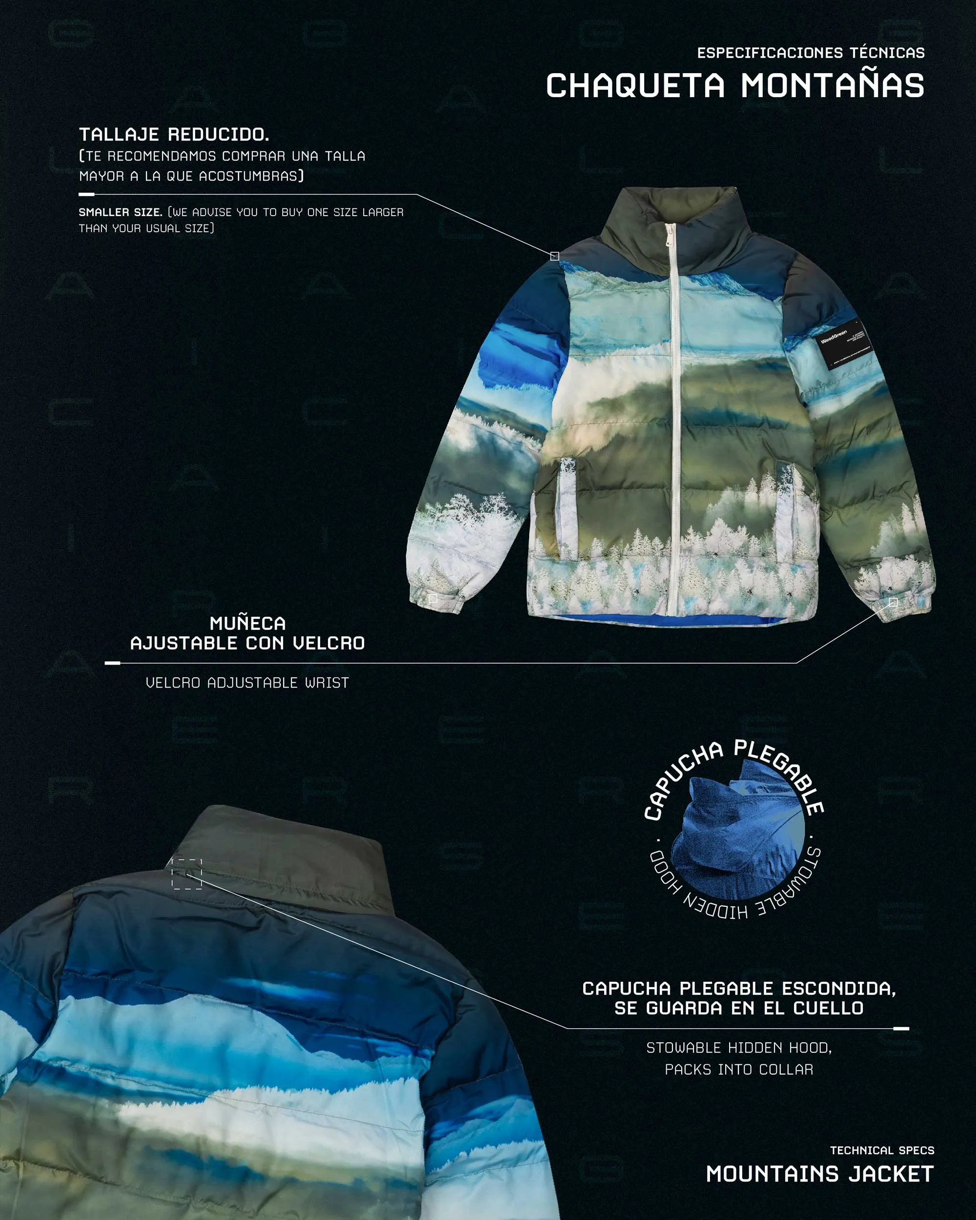 JACKET PUFFER ESTAMPADA