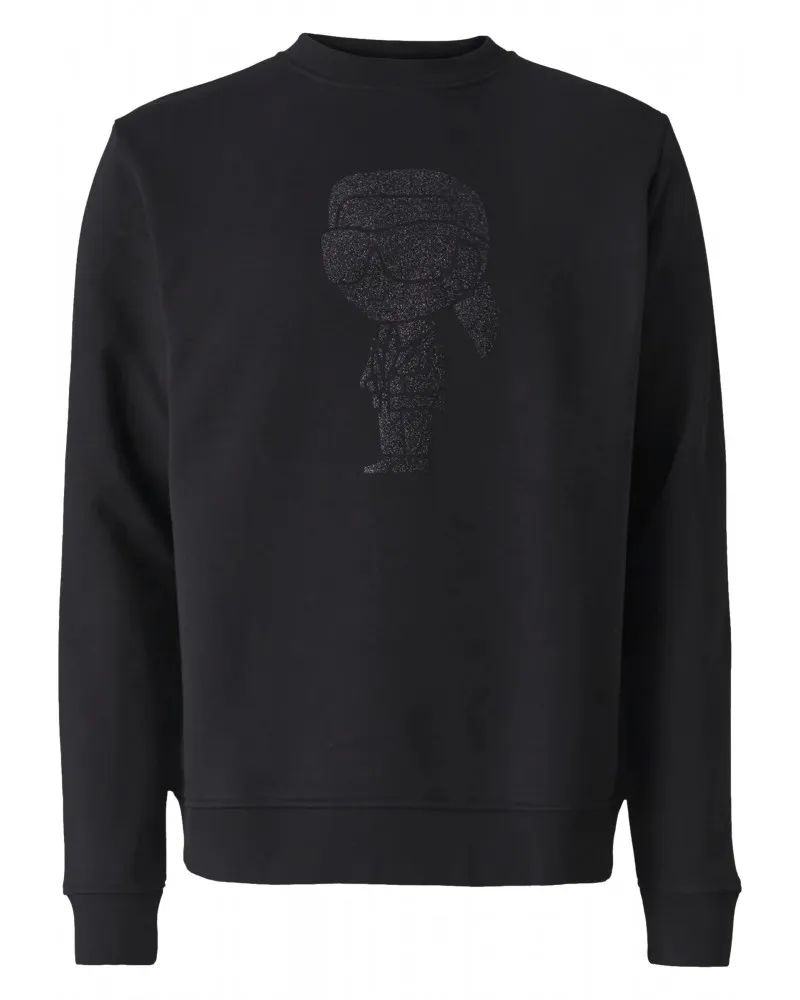 KARL LAGERFELD - Sudadera con Avatar en Glitter de Karl Ikonik en el delantero