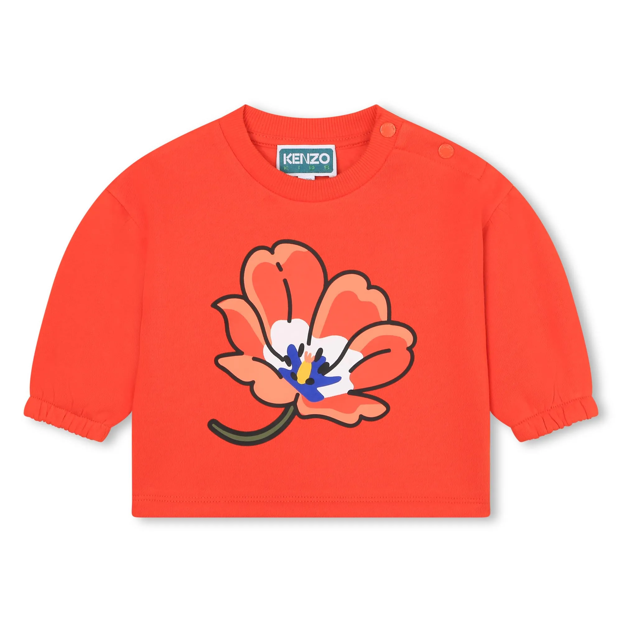 KENZO KIDS Sudadera de muletón con flor