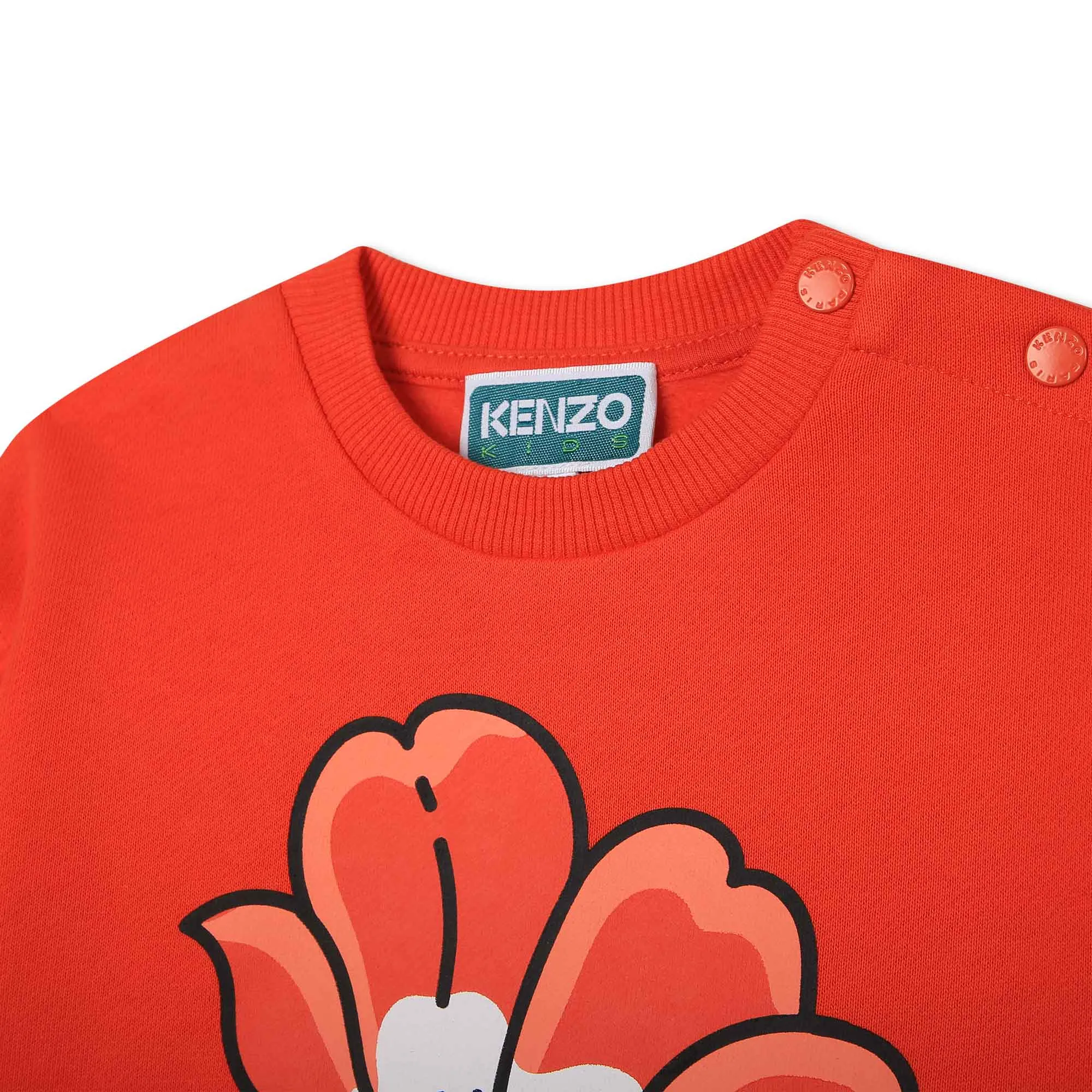 KENZO KIDS Sudadera de muletón con flor