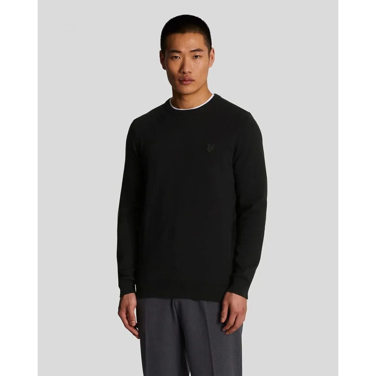 KN821TON CREW NECK-Z865 JET BLACK