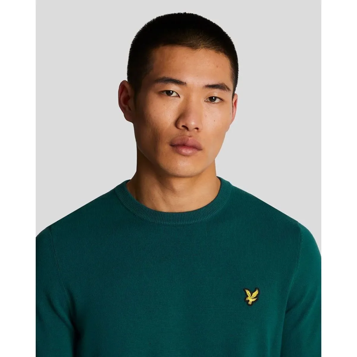 KN821V CREW NECK-W746 MALACHITE GREEN