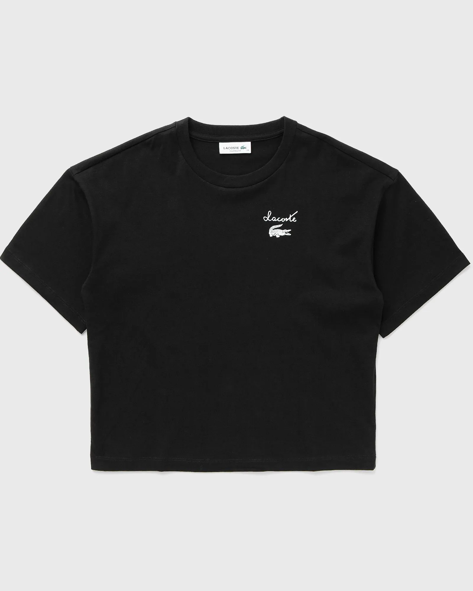 Lacoste Cropped T-Shirt With Short Sleeves