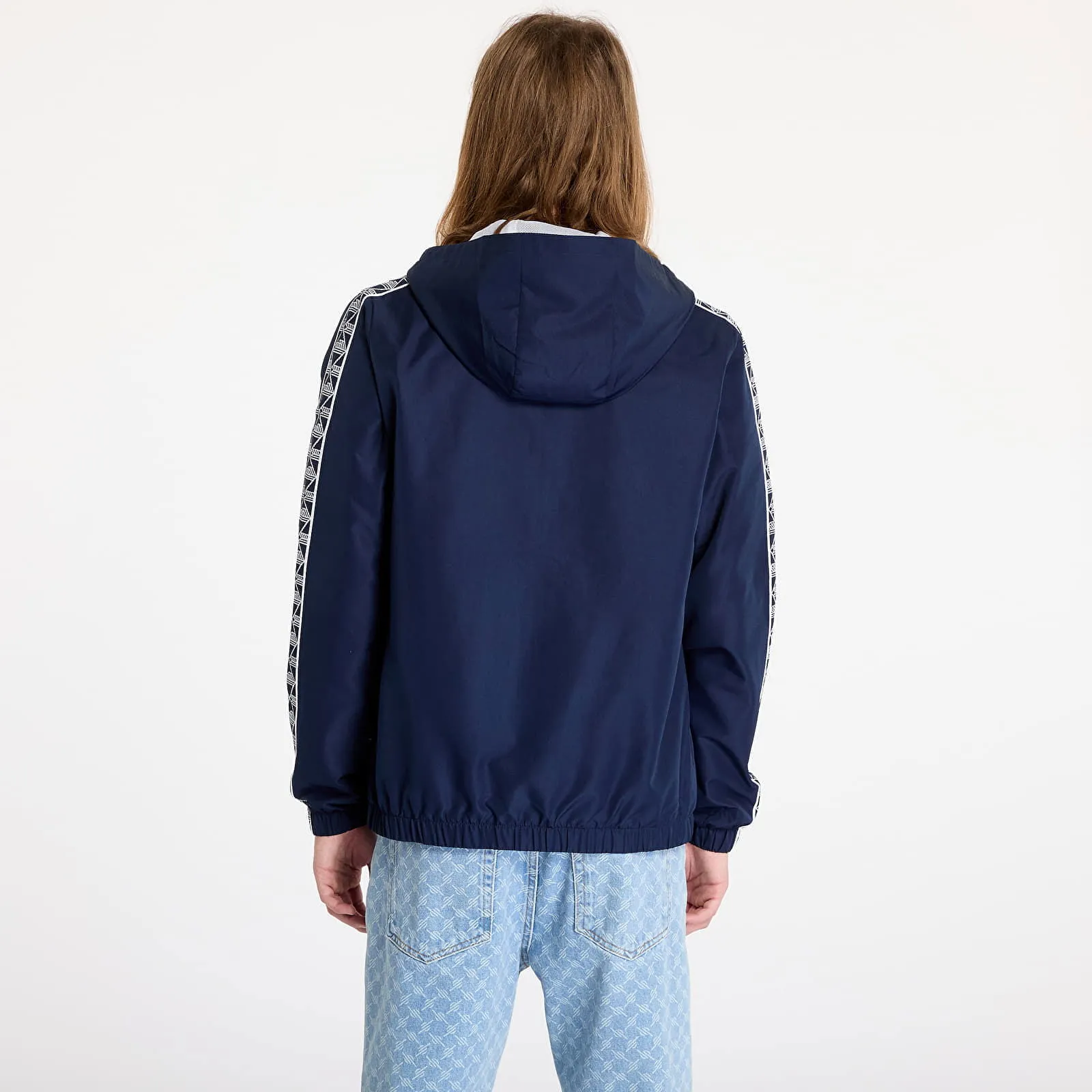 Lacoste Jacket Tennis Monogram Track Jacket Navy Blue/ White M