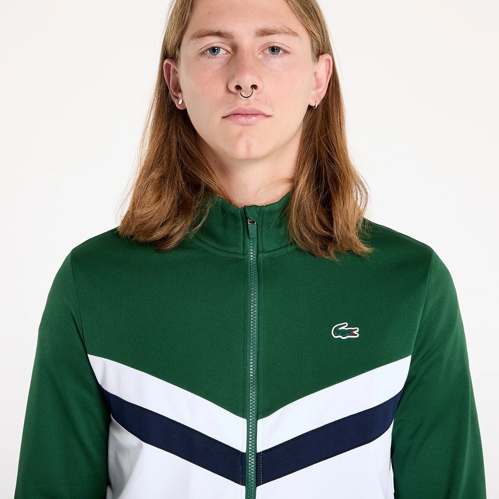 Lacoste Sweatshirt Sweatshirts Green/ White-Navy Blue M