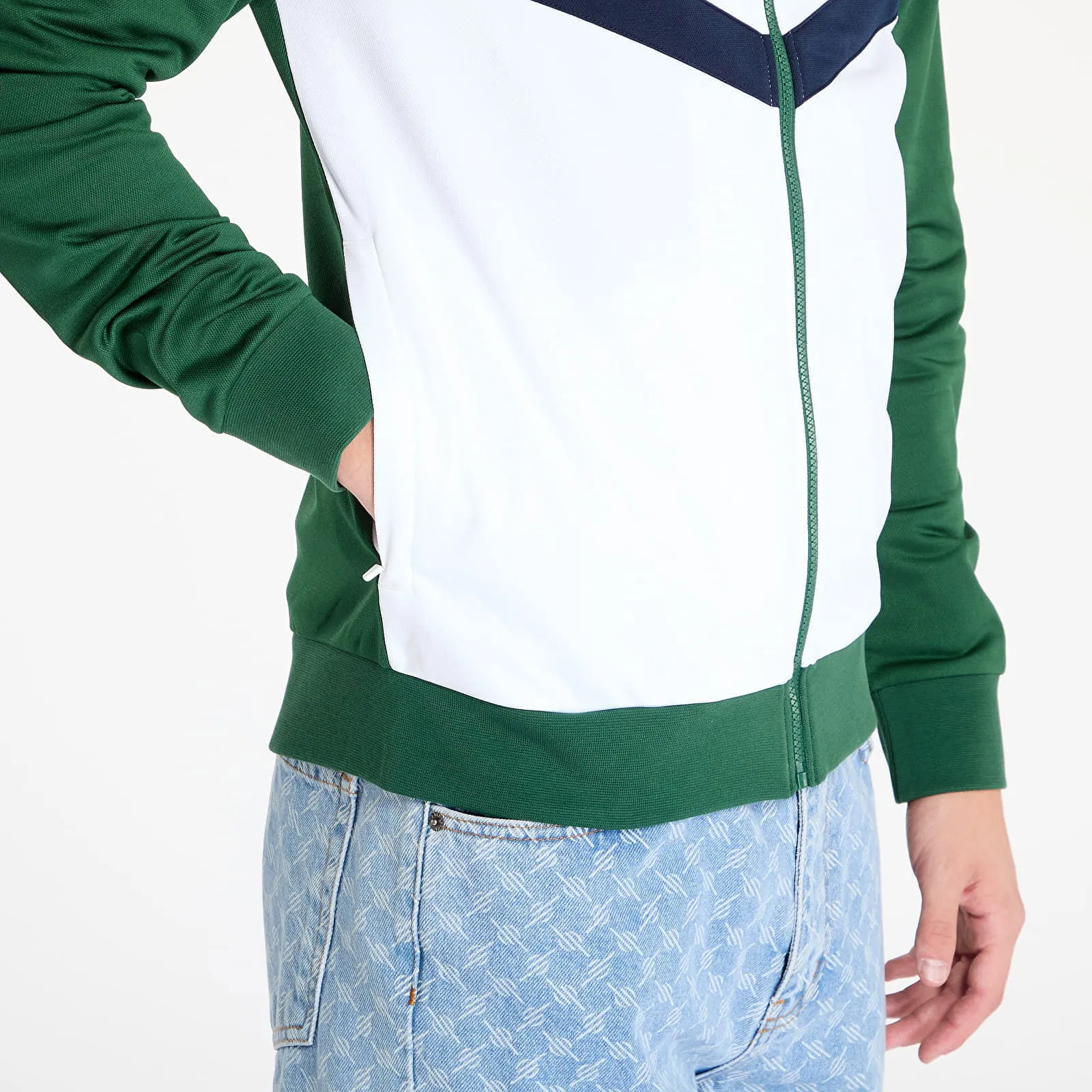 Lacoste Sweatshirt Sweatshirts Green/ White-Navy Blue M