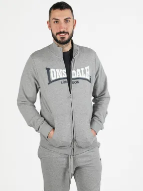 Lonsdale Sudadera de hombre con cuello vuelto y cremallera