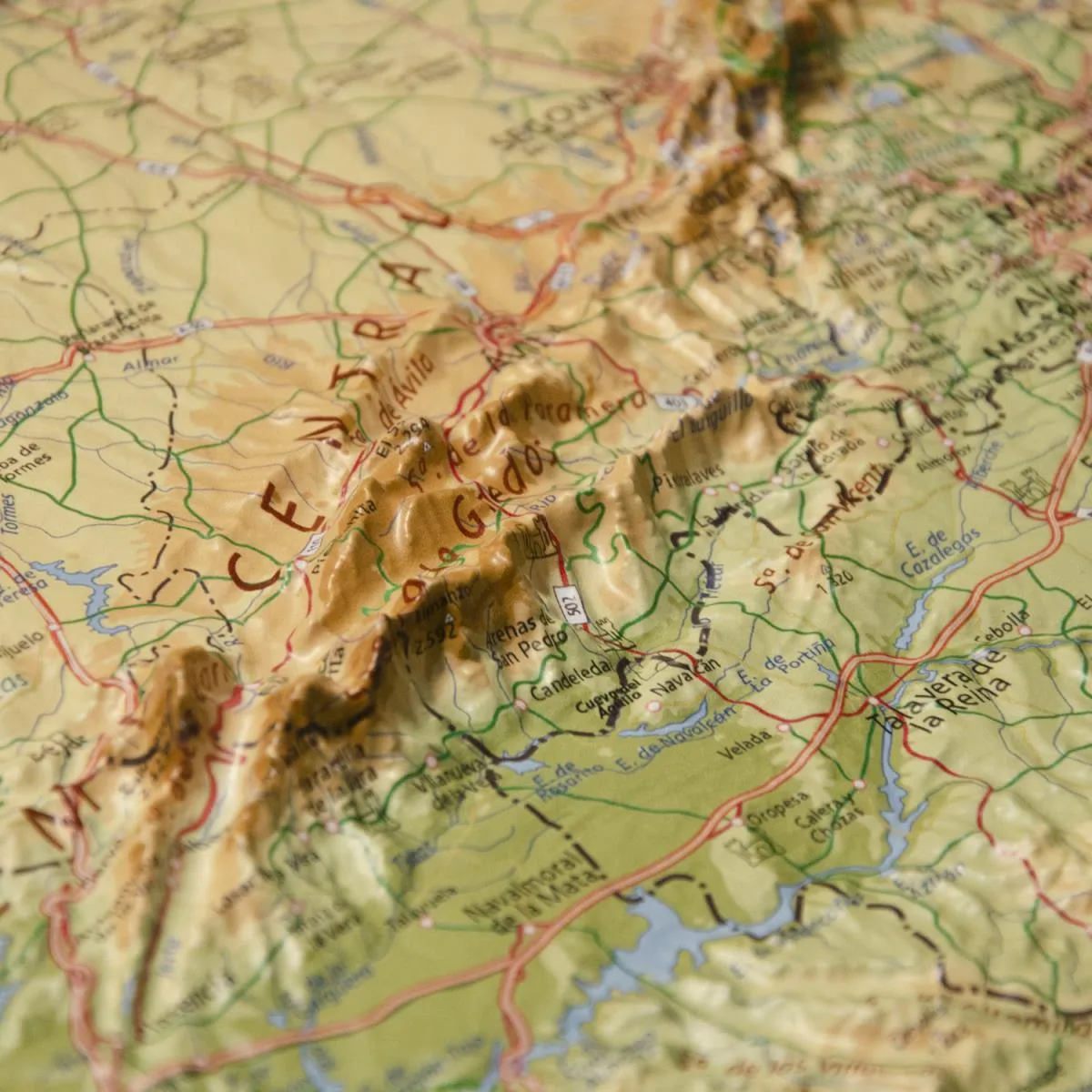 mapa all 3d form España físico 1:1.200.000