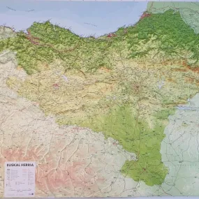 mapa all 3d form Euskal Herria