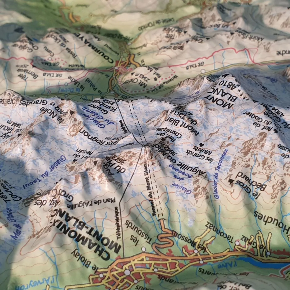 mapa all 3d form Mont Blanc