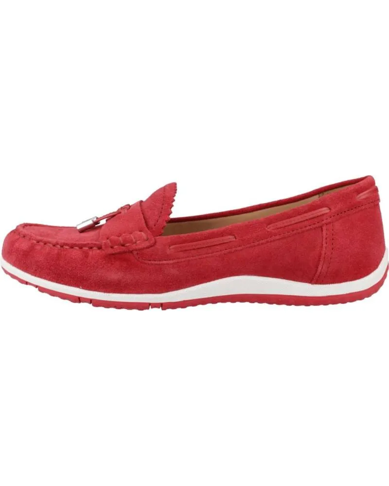 Mocasines GEOX  de Mujer D VEGA MOC  ROJO