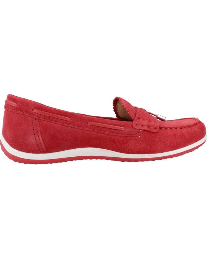 Mocasines GEOX  de Mujer D VEGA MOC  ROJO