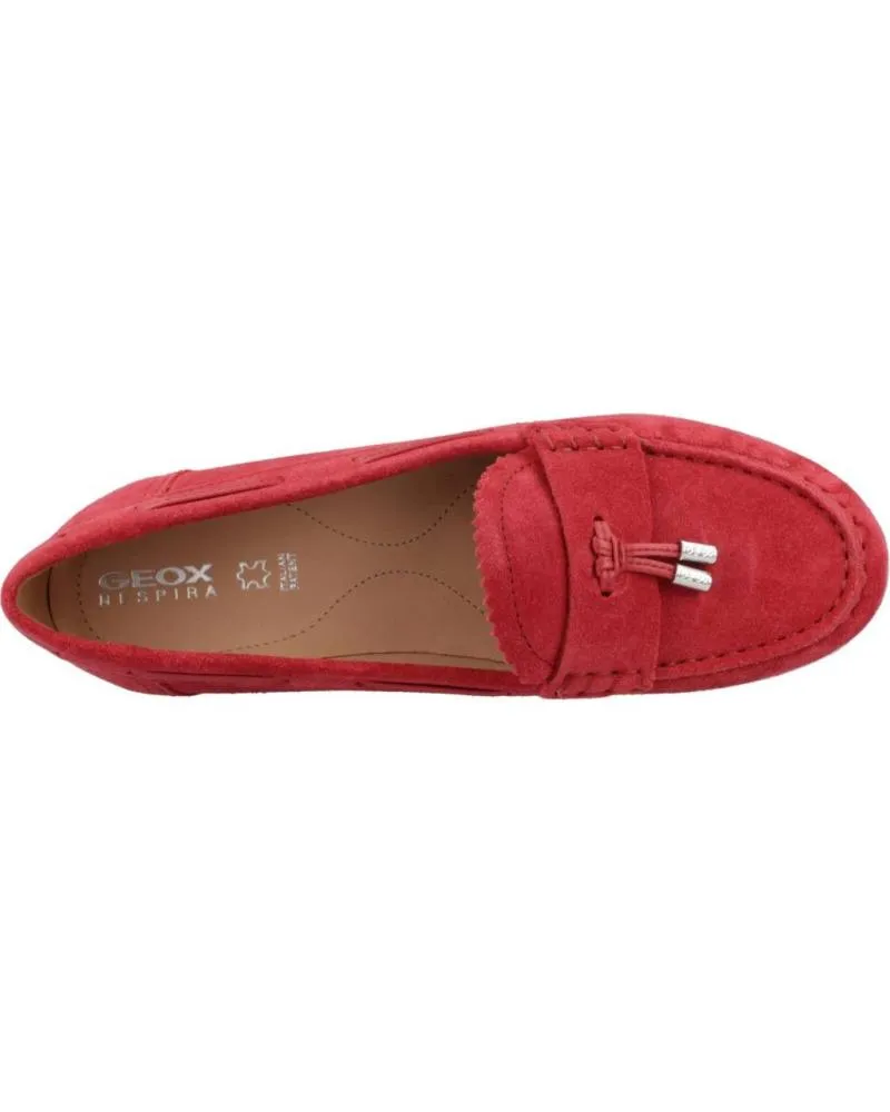 Mocasines GEOX  de Mujer D VEGA MOC  ROJO