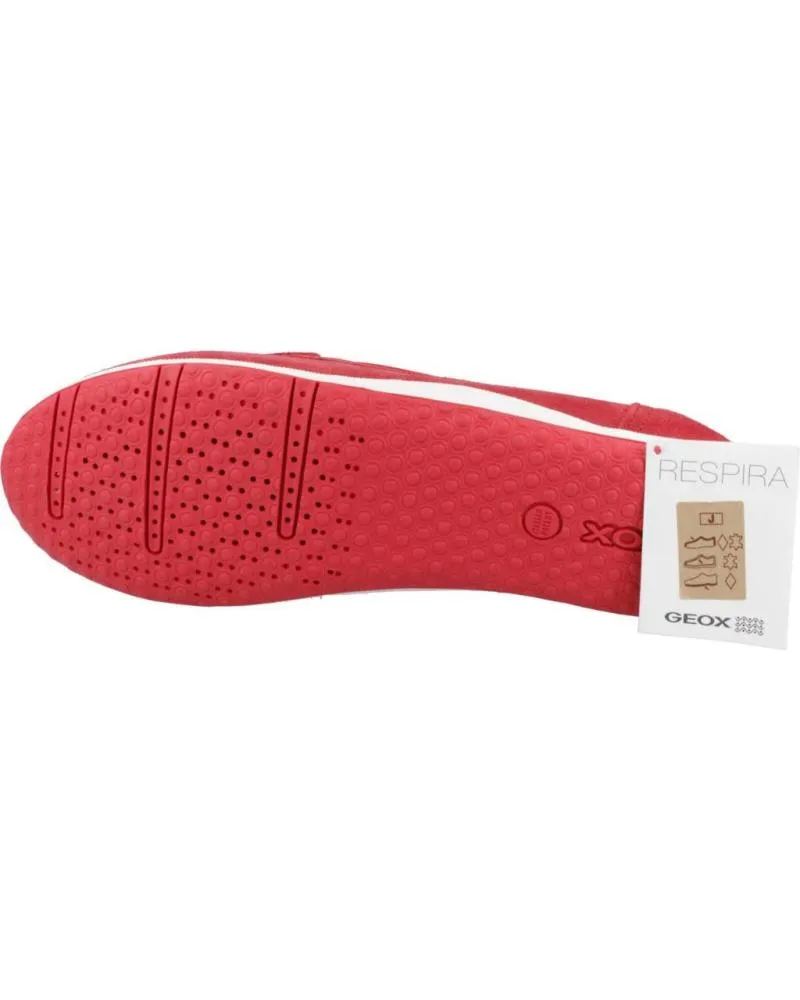 Mocasines GEOX  de Mujer D VEGA MOC  ROJO