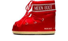 Moon Boot Icon Low Red Nylon