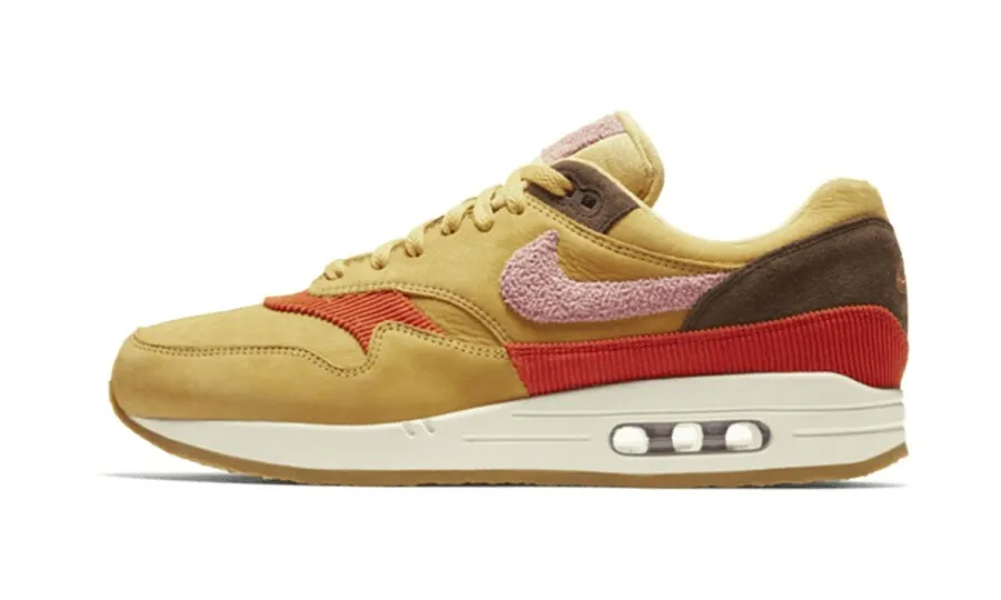 Nike Air Max 1 Crepe Wheat Gold Rust Pink