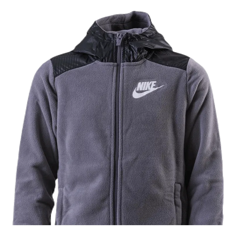 Nike Junior Winterized FZ Hoodie Black/Grey