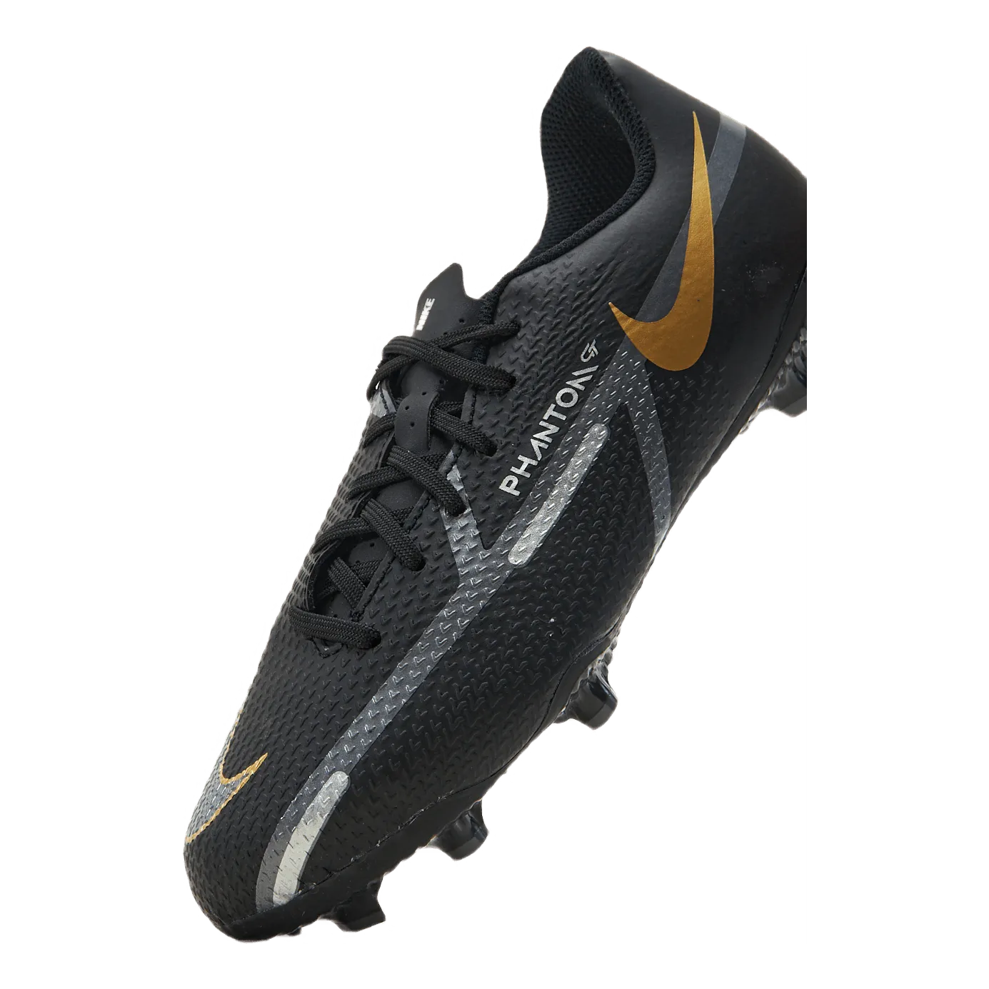 Nike Nike Junior. Phantom Gt2 Academy F Black/mtlc Dark Grey-metallic