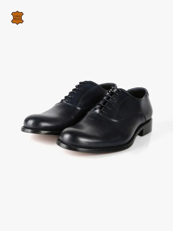 Paolo Galli Made In Italy Zapatos brogue de piel con cordones para hombre