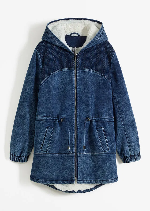 Parka denim oscuro