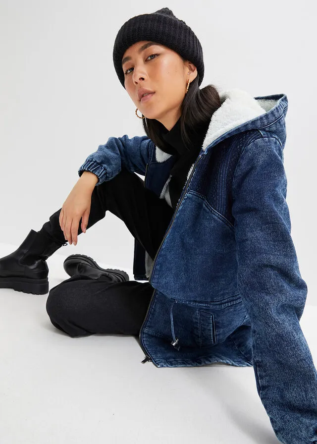 Parka denim oscuro