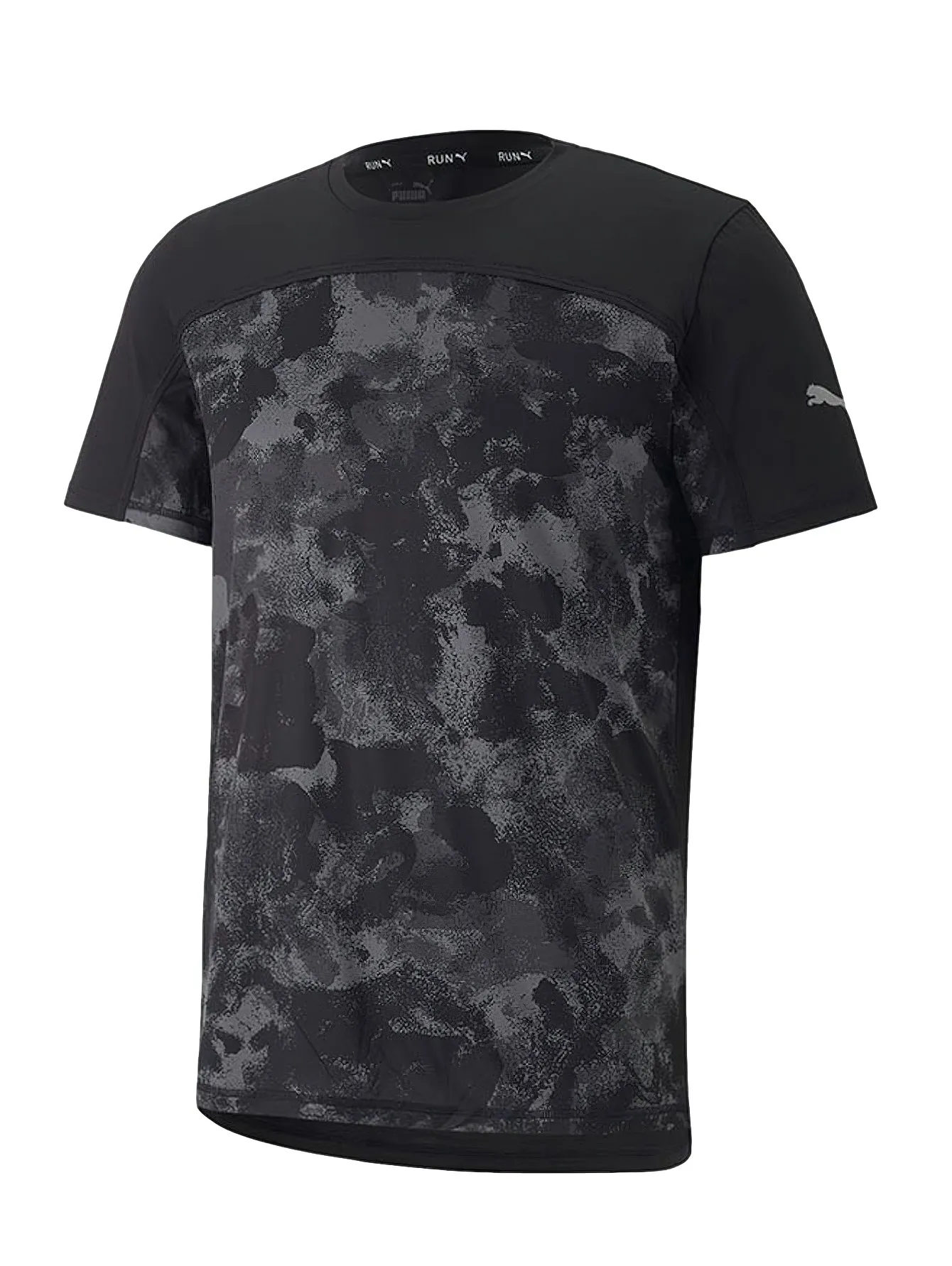 Playera Puma Run Aop  Negro Para Hombre