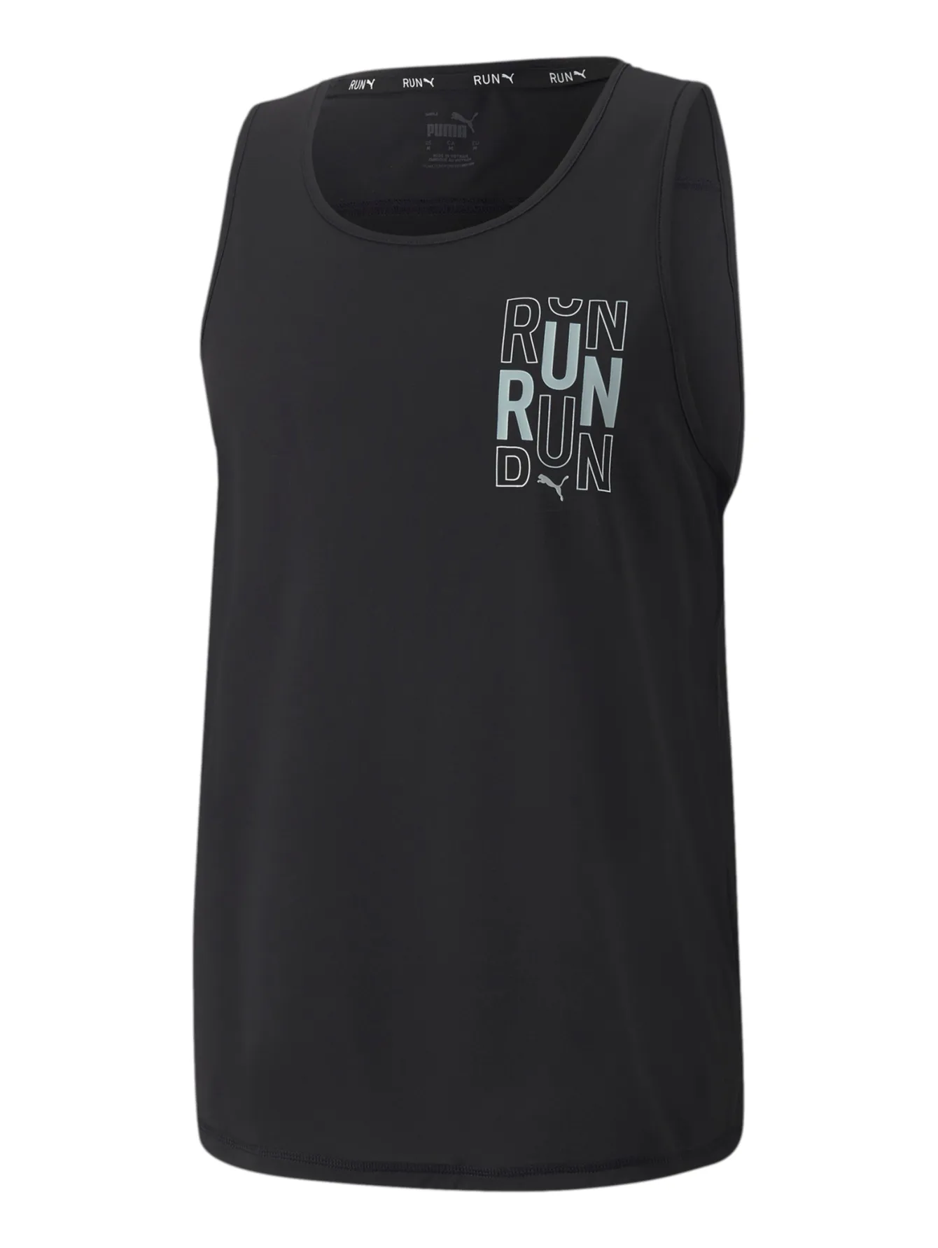 Playera Puma Run Singlet  Negro Para Hombre