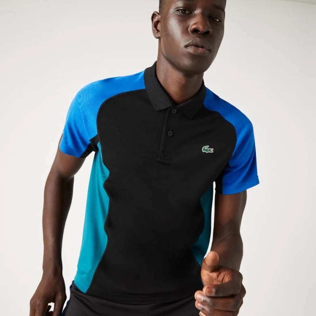 Polo Lacoste Sport Regular Fit Negro Azul | LACOSTE